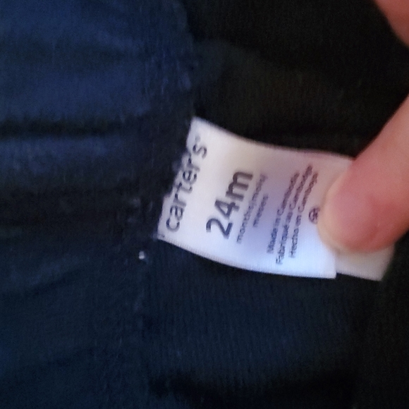 Carters baby  black jogger pants - Picture 2 of 4